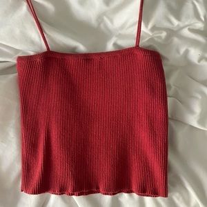 red brandy melville tank top